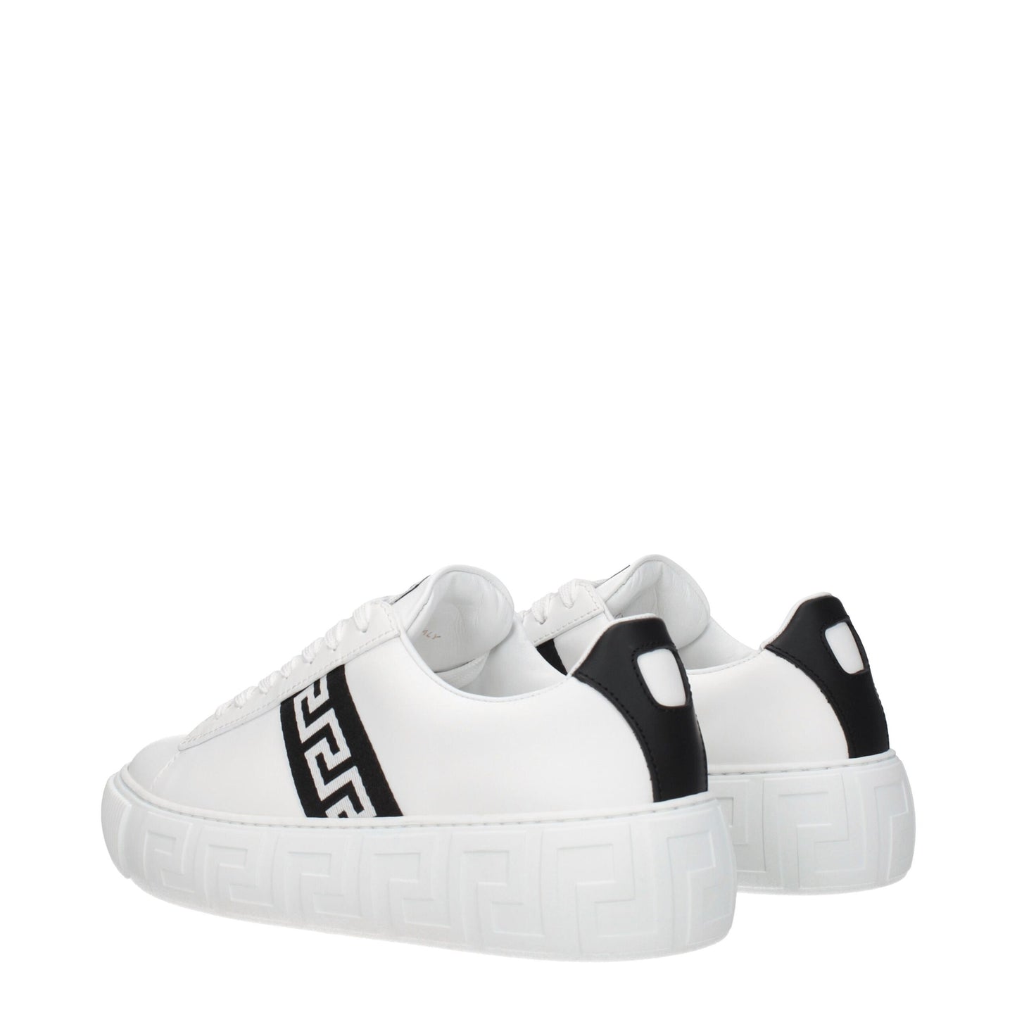 Sneakers basse Versace in pelle blu