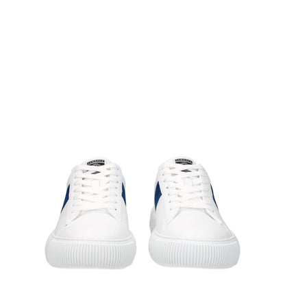 Sneakers basse Versace in pelle blu