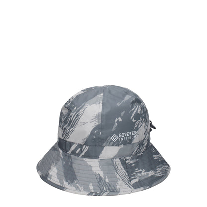 Cappello da pescatore in poliestere grigio Moncler