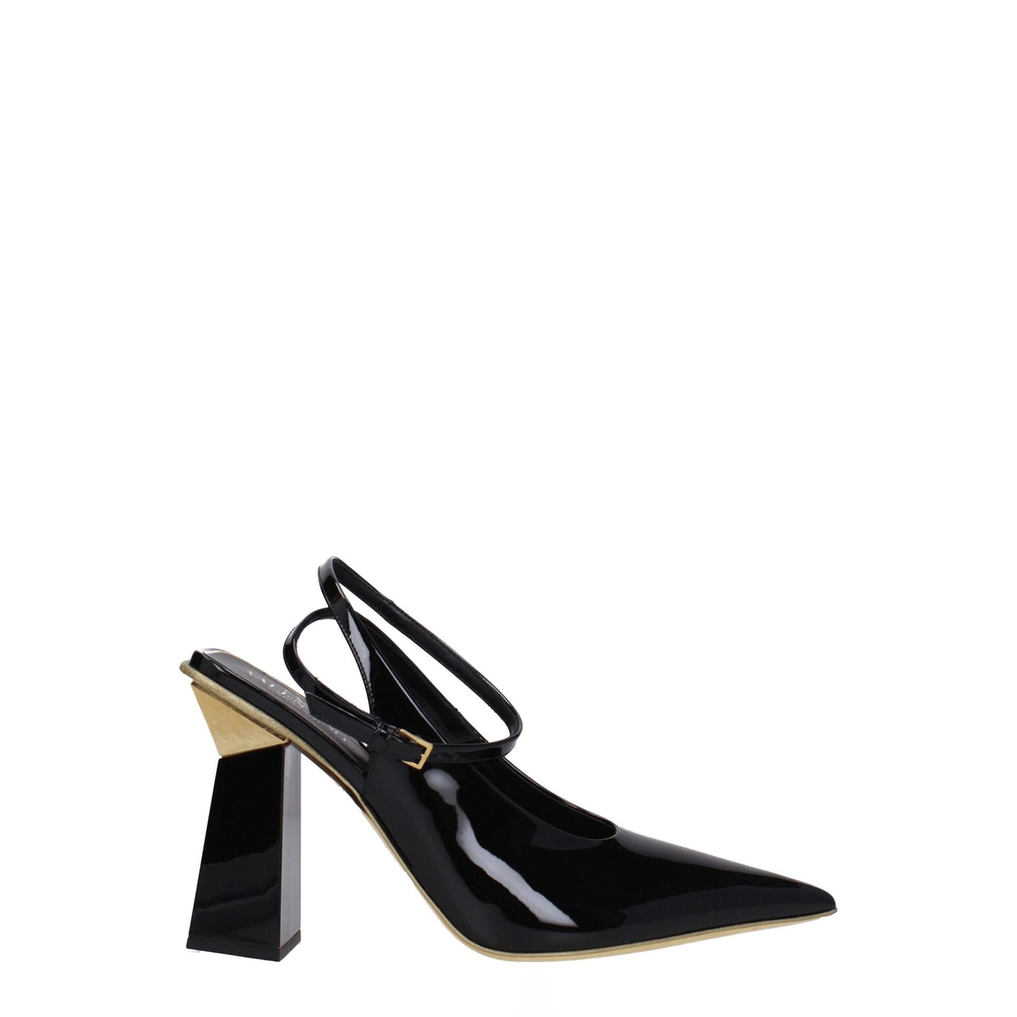 Sandali in pelle nera Valentino Garavani