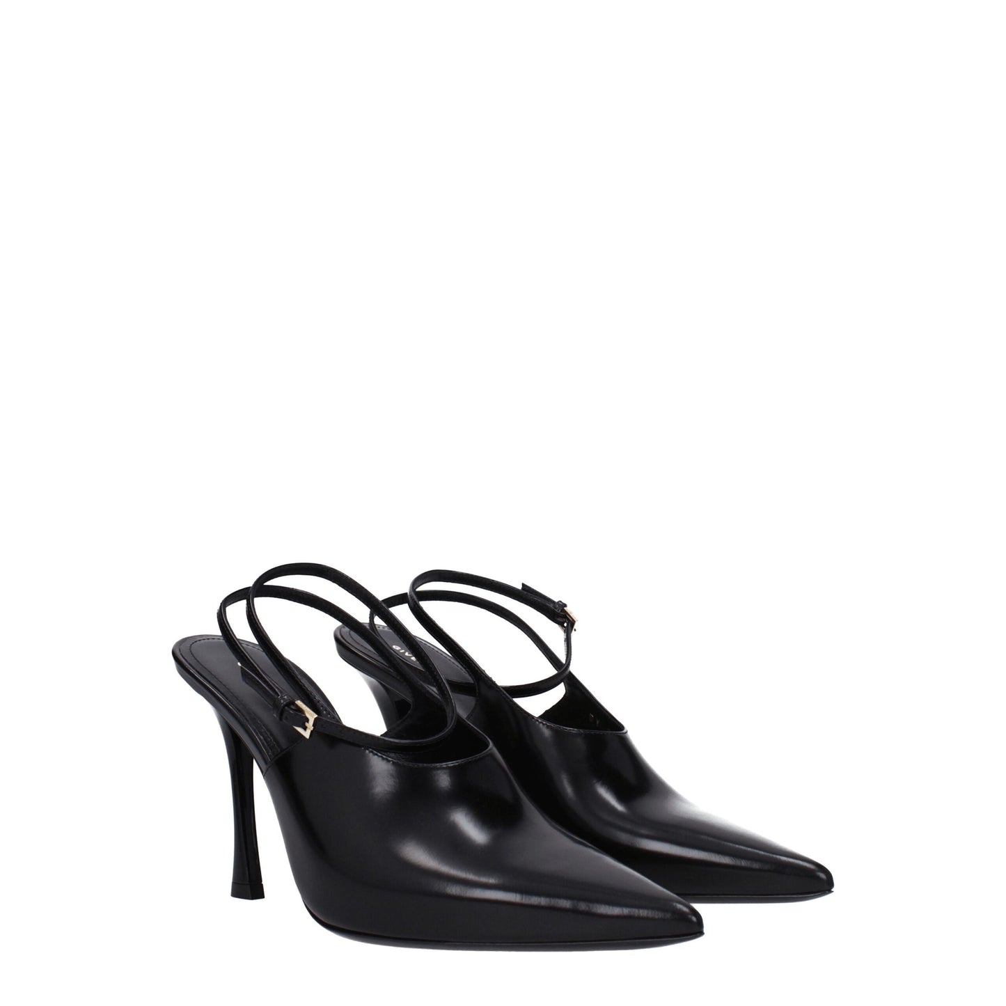 Décolleté con tacco alto in pelle nera Givenchy