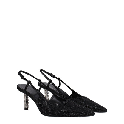Décolleté con tacco alto in tessuto nero Givenchy