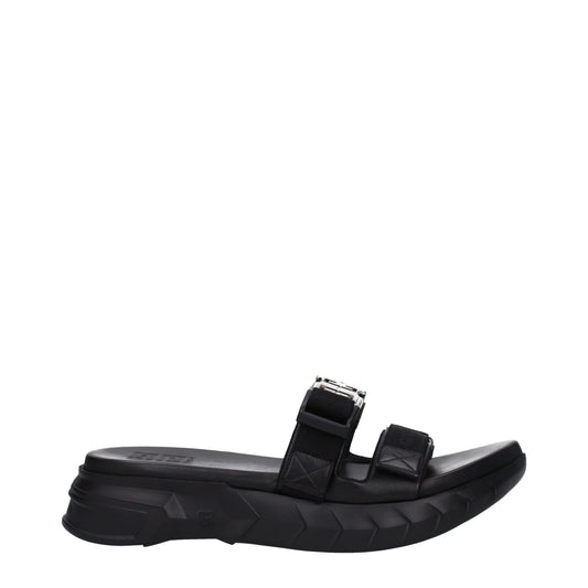 Pantofole in tessuto nero Givenchy