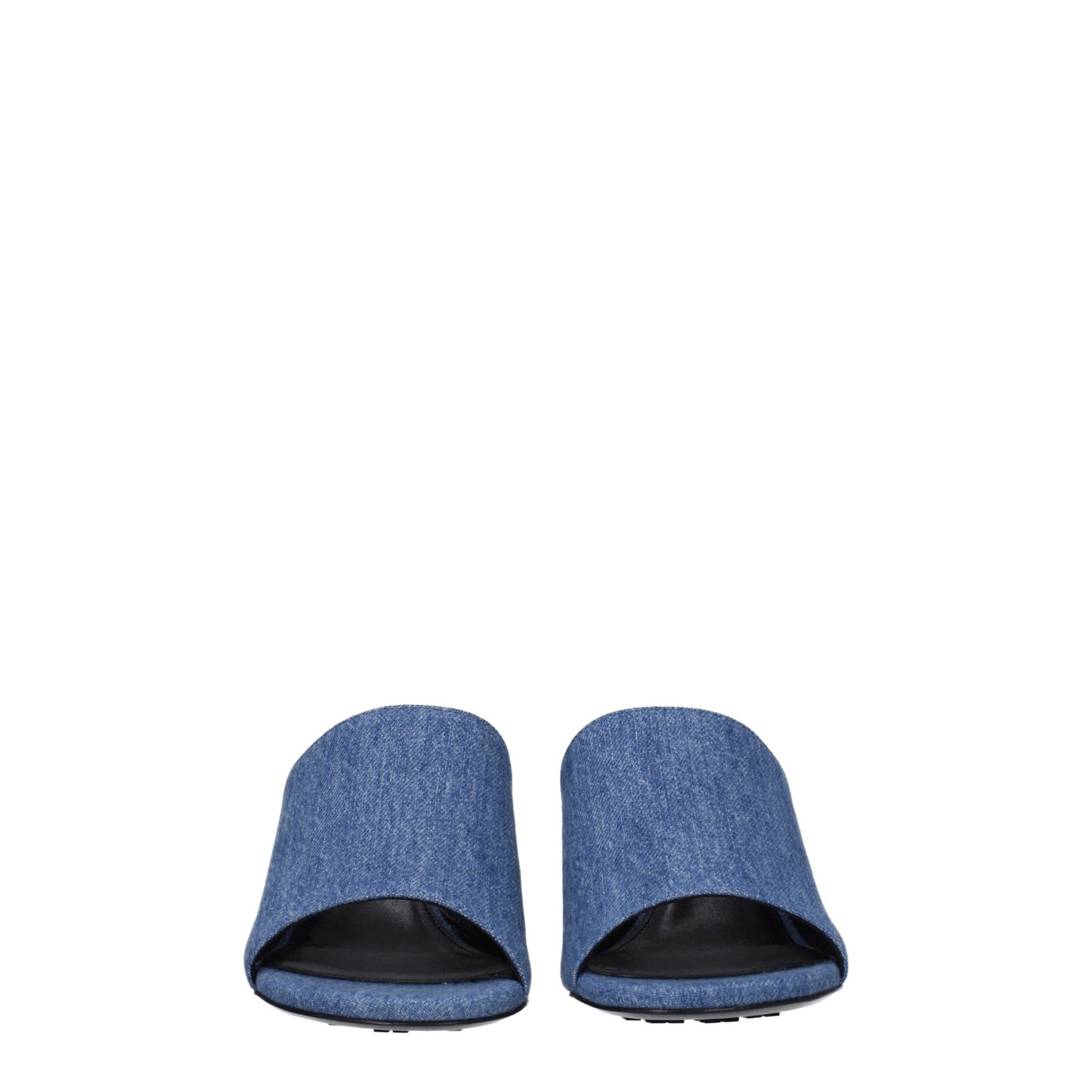 Sandali con plateau in tessuto blu Givenchy