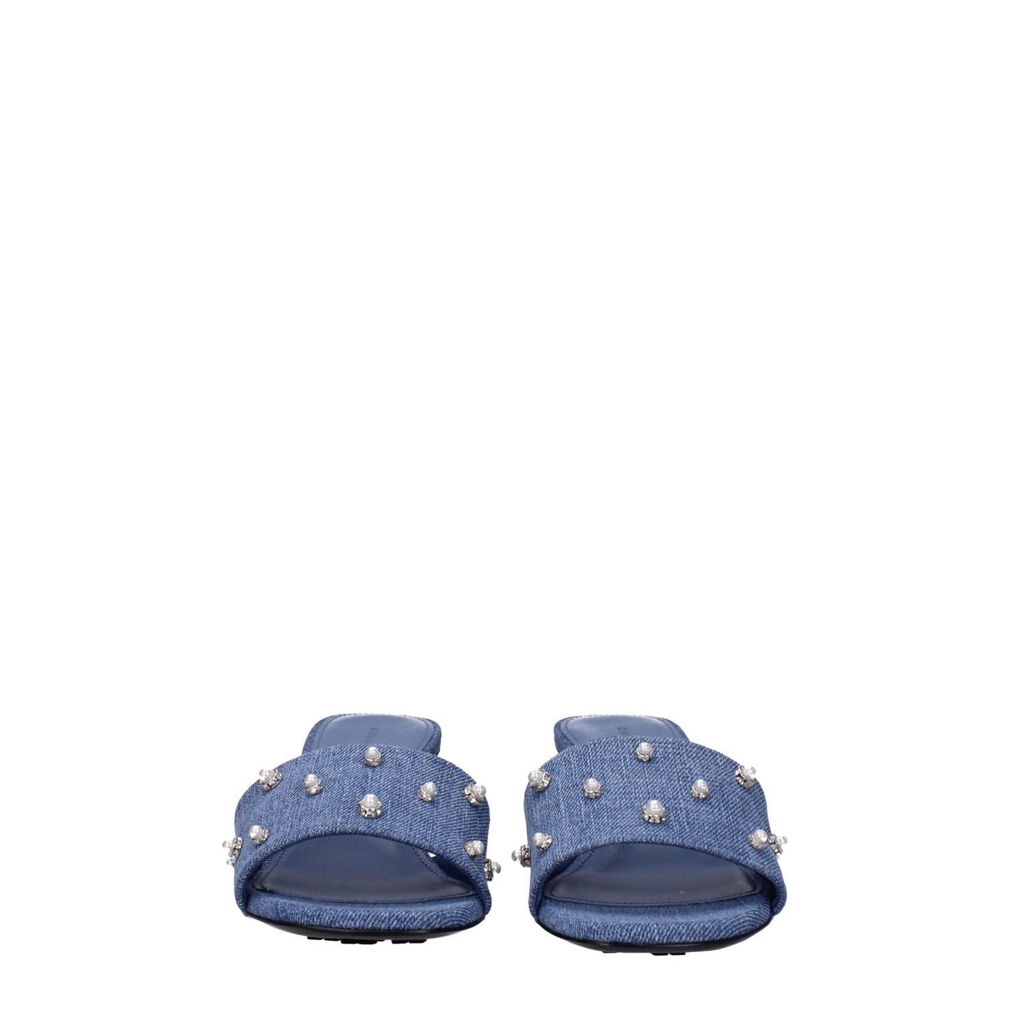 Sandali piatti Givenchy in tessuto blu