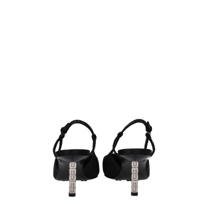 Décolleté con tacco alto in tessuto nero Givenchy