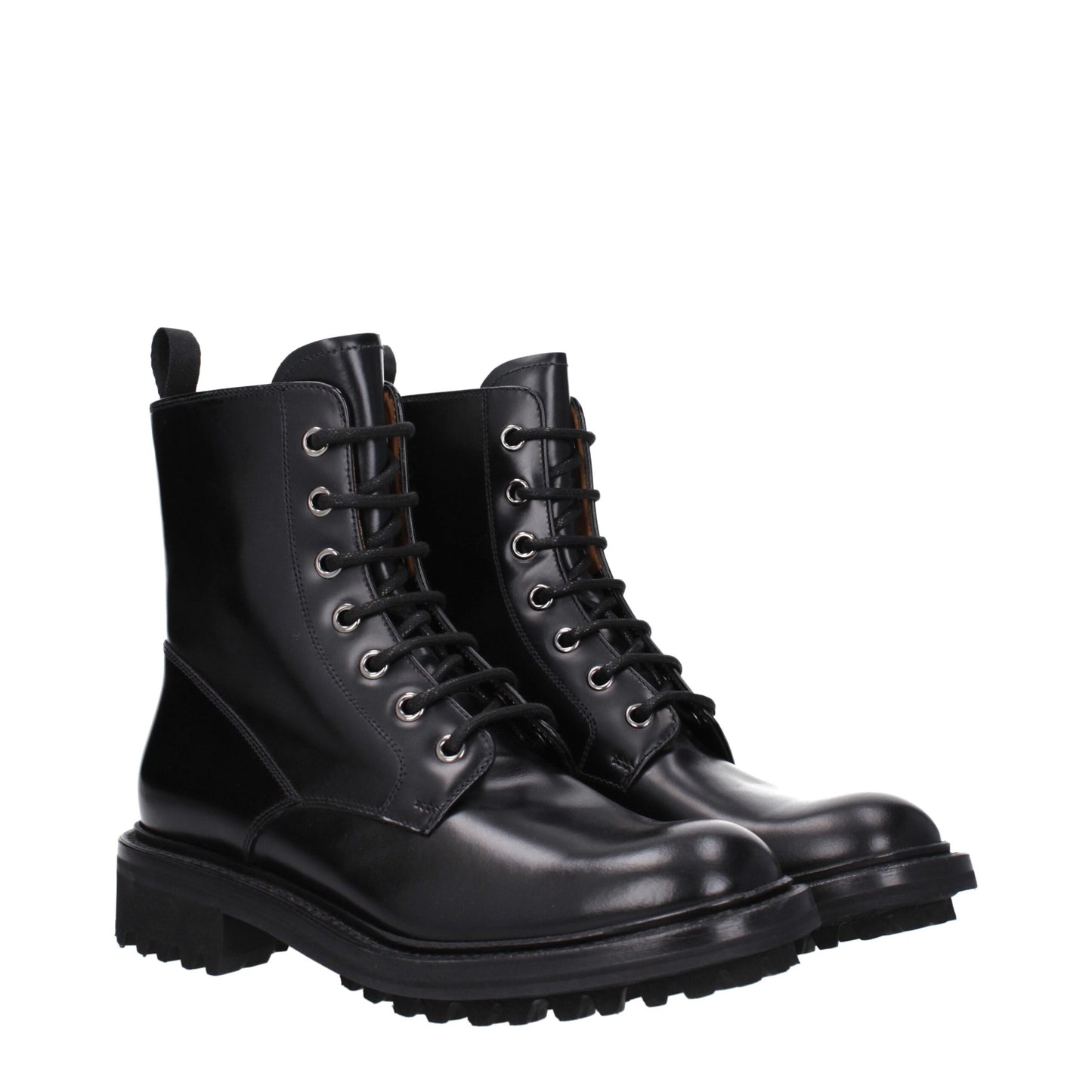 Bottines en cuir noir Church's