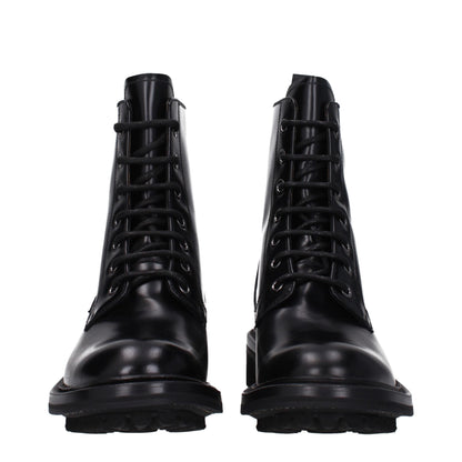 Bottines en cuir noir Church's