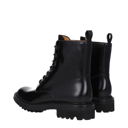 Bottines en cuir noir Church's