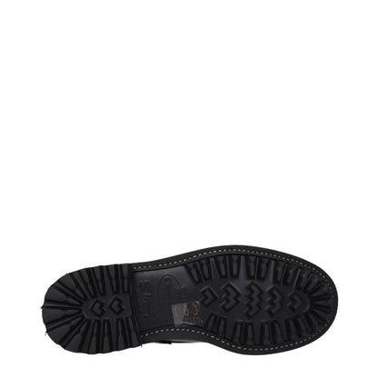 Bottines en cuir noir Church's