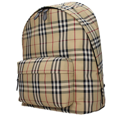 Zaino in tessuto beige Burberry