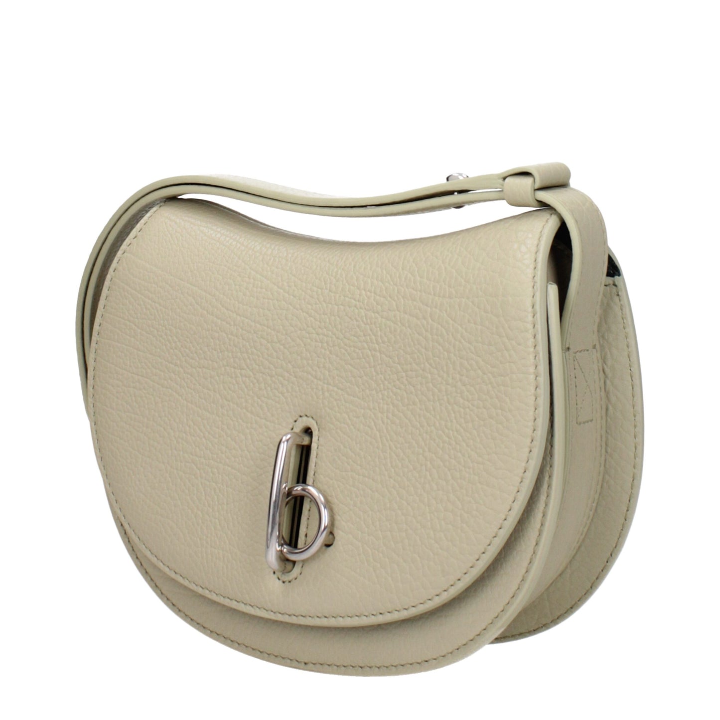 Borsa a tracolla in pelle verde Burberry