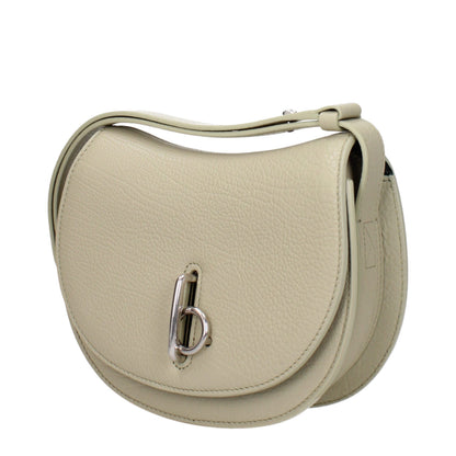 Borsa a tracolla in pelle verde Burberry