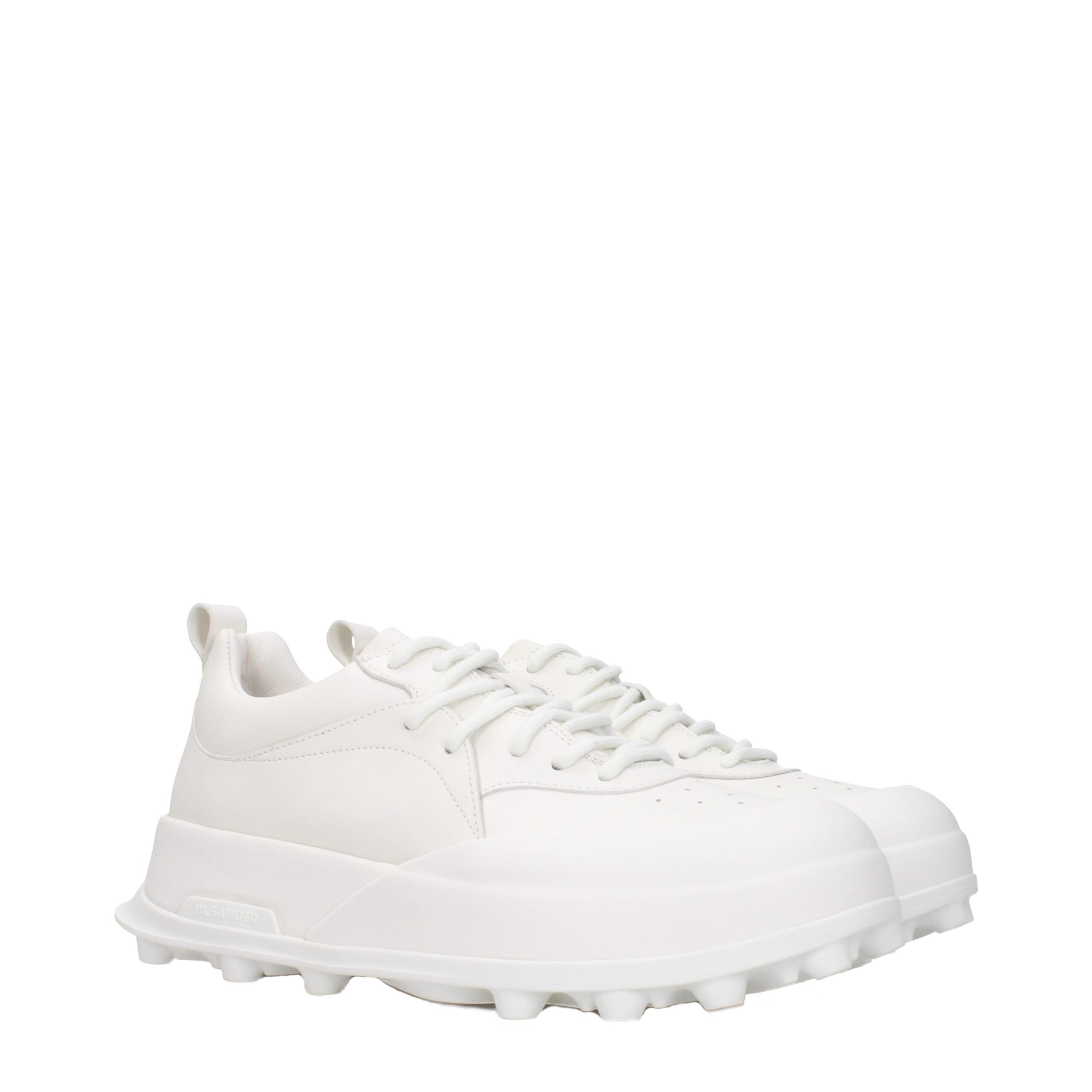 Baskets Jil Sander en cuir bleu