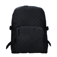 Zaino in tessuto nero Burberry