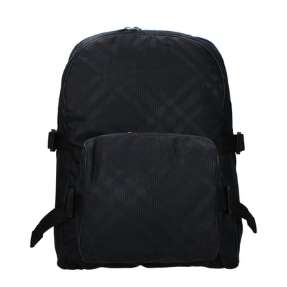 Zaino in tessuto nero Burberry