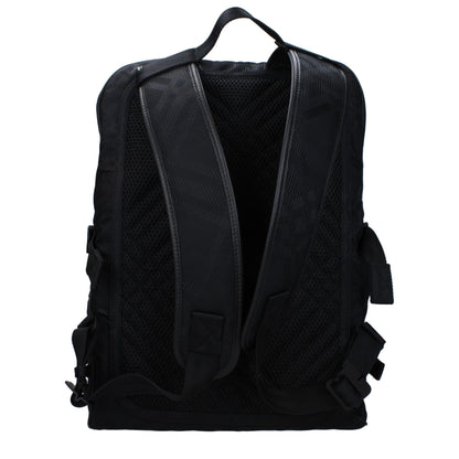 Zaino in tessuto nero Burberry
