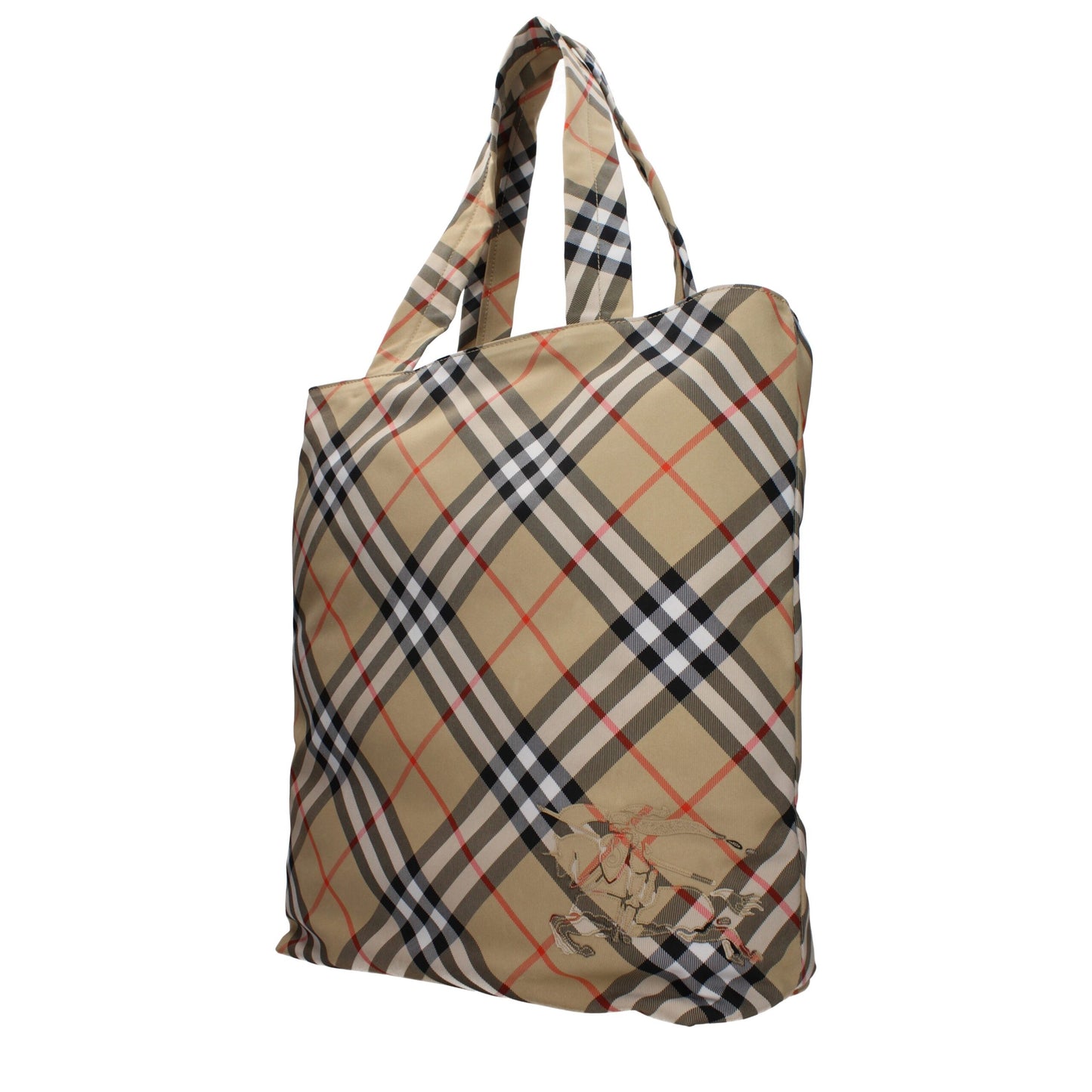 Borsa a tracolla in tessuto beige Burberry
