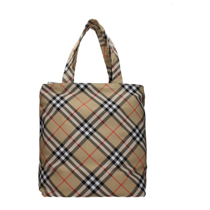 Borsa a tracolla in tessuto beige Burberry