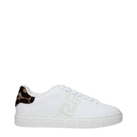 Sneakers basse Versace in pelle blu