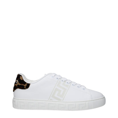Sneakers basse Versace in pelle blu