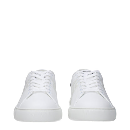 Sneakers basse Versace in pelle blu