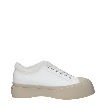 Sneakers Basse Marni in Pelle Blu