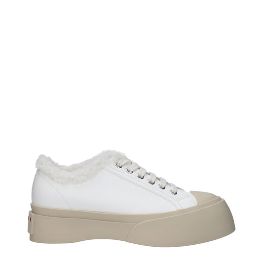 Sneakers Basse Marni in Pelle Blu