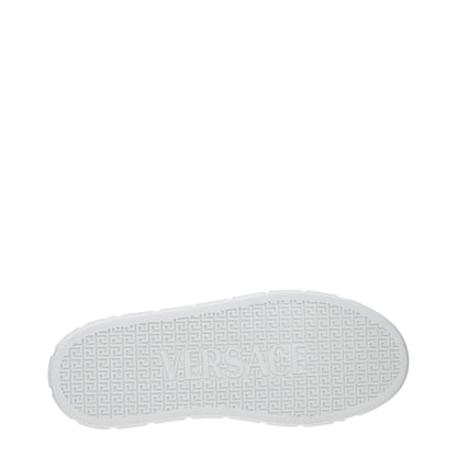Sneakers basse Versace in pelle blu
