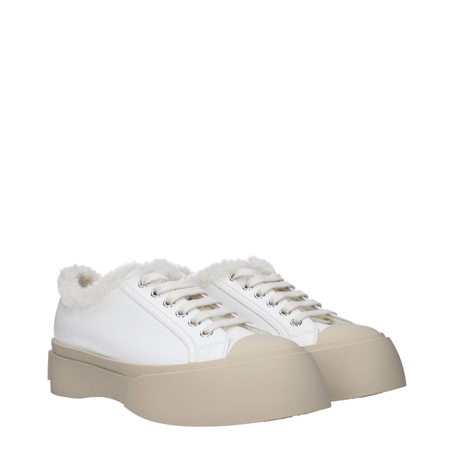 Sneakers Basse Marni in Pelle Blu