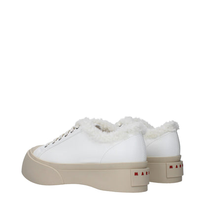 Sneakers Basse Marni in Pelle Blu