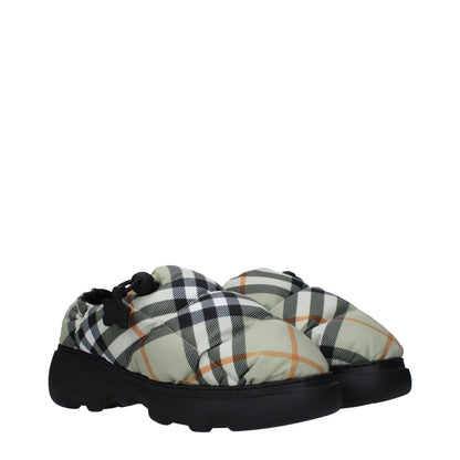 Mocassins Burberry en tissu vert