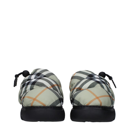 Mocassins Burberry en tissu vert