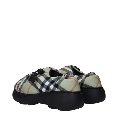 Mocassins Burberry en tissu vert