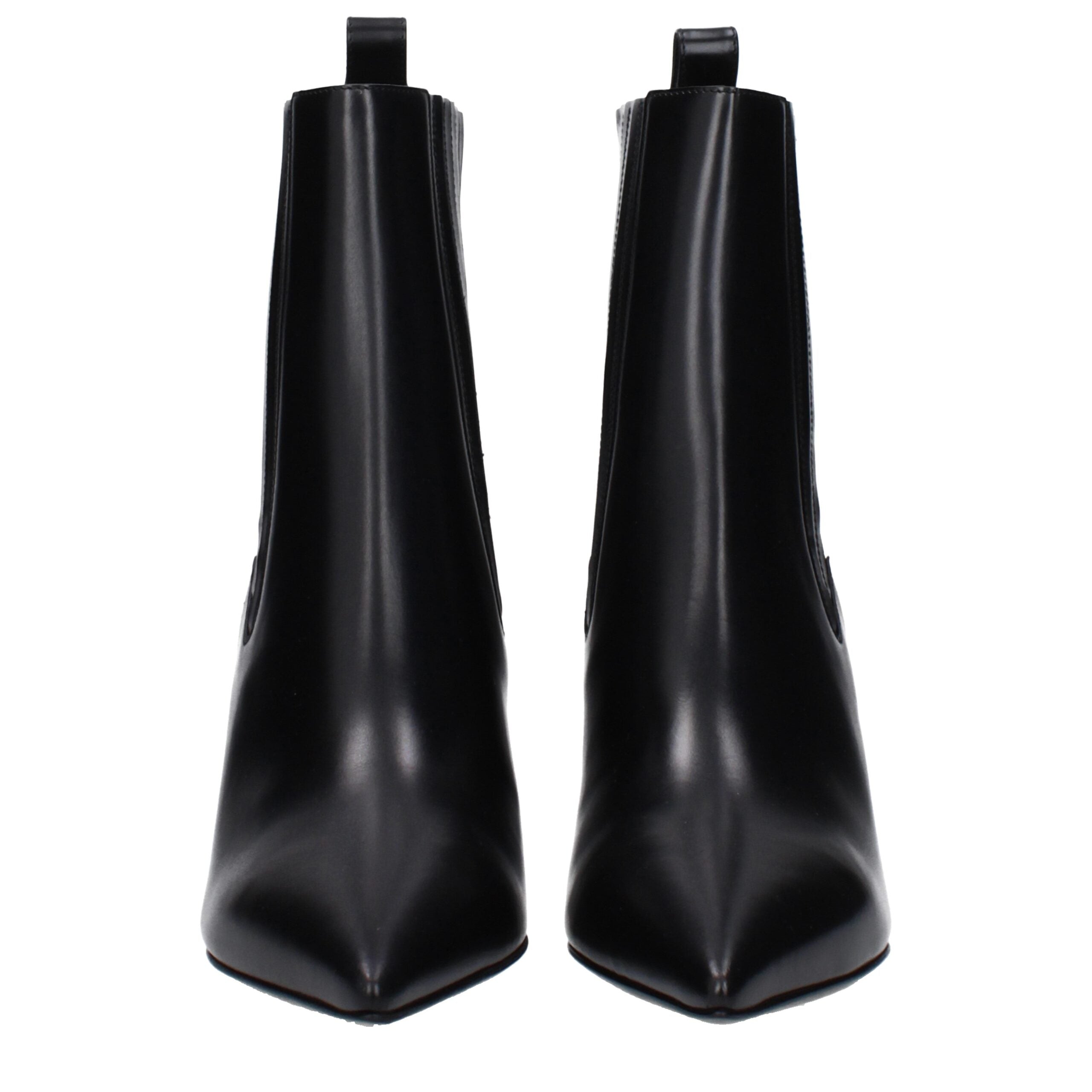 Bottines en cuir noir Valentino Garavani