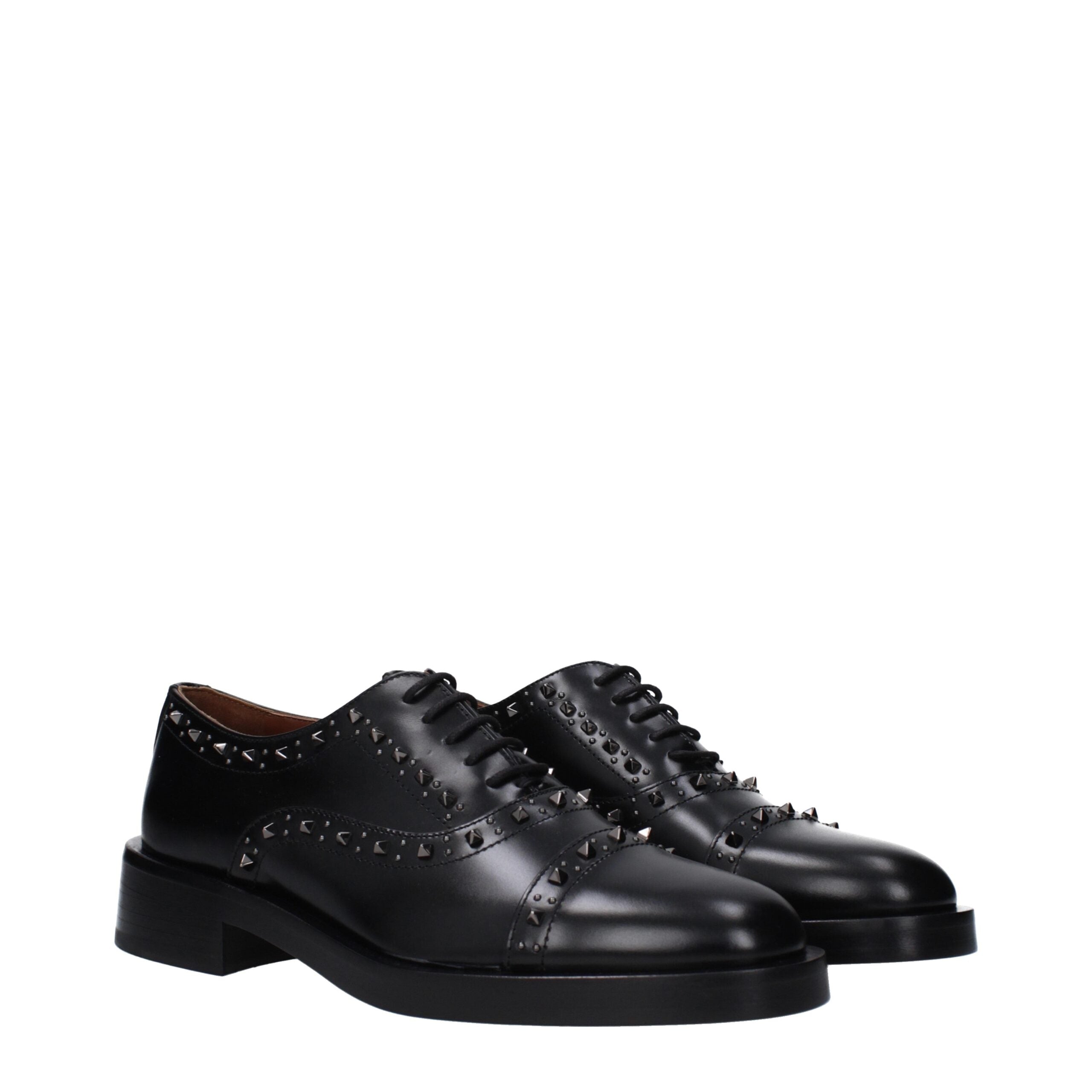 Valentino Garavani Oxford e Derby in pelle nera