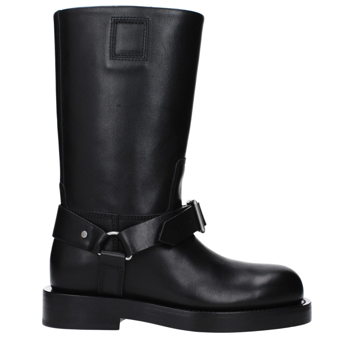 Stivali in pelle nera Burberry