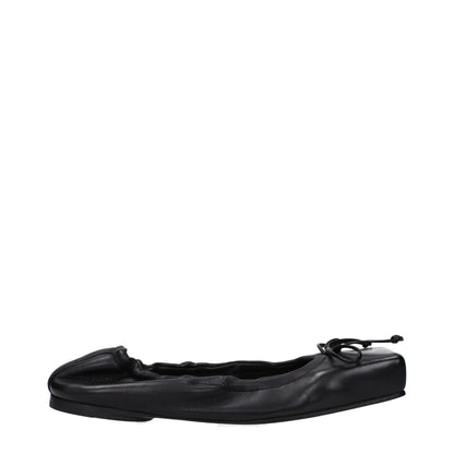 Ballerines en cuir noir Jacquemus