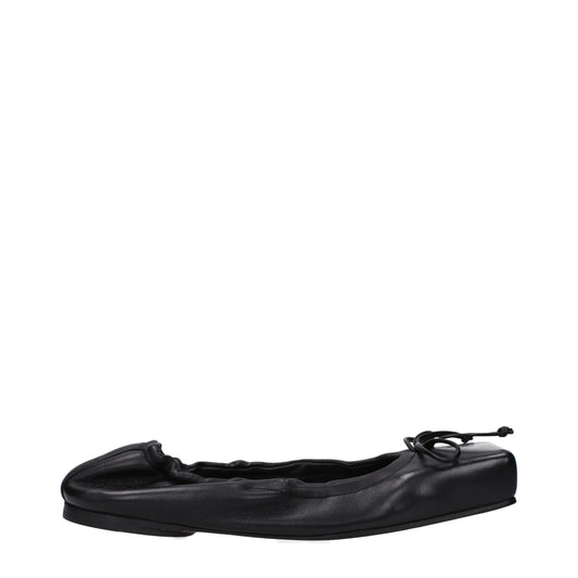 Ballerine in pelle nera Jacquemus