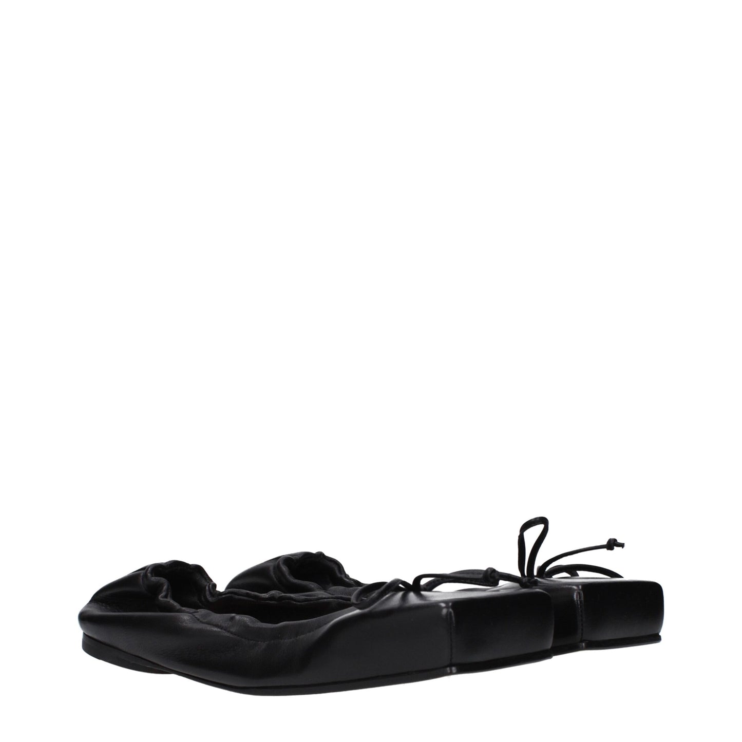 Ballerines en cuir noir Jacquemus