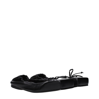 Ballerines en cuir noir Jacquemus