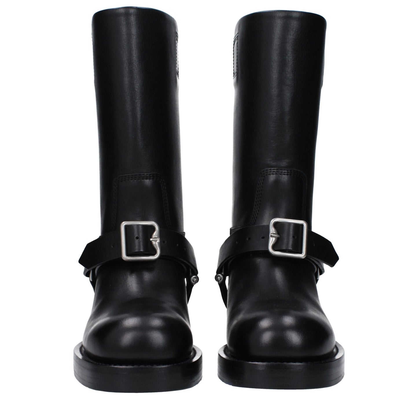 Stivali in pelle nera Burberry