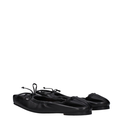 Ballerines en cuir noir Jacquemus