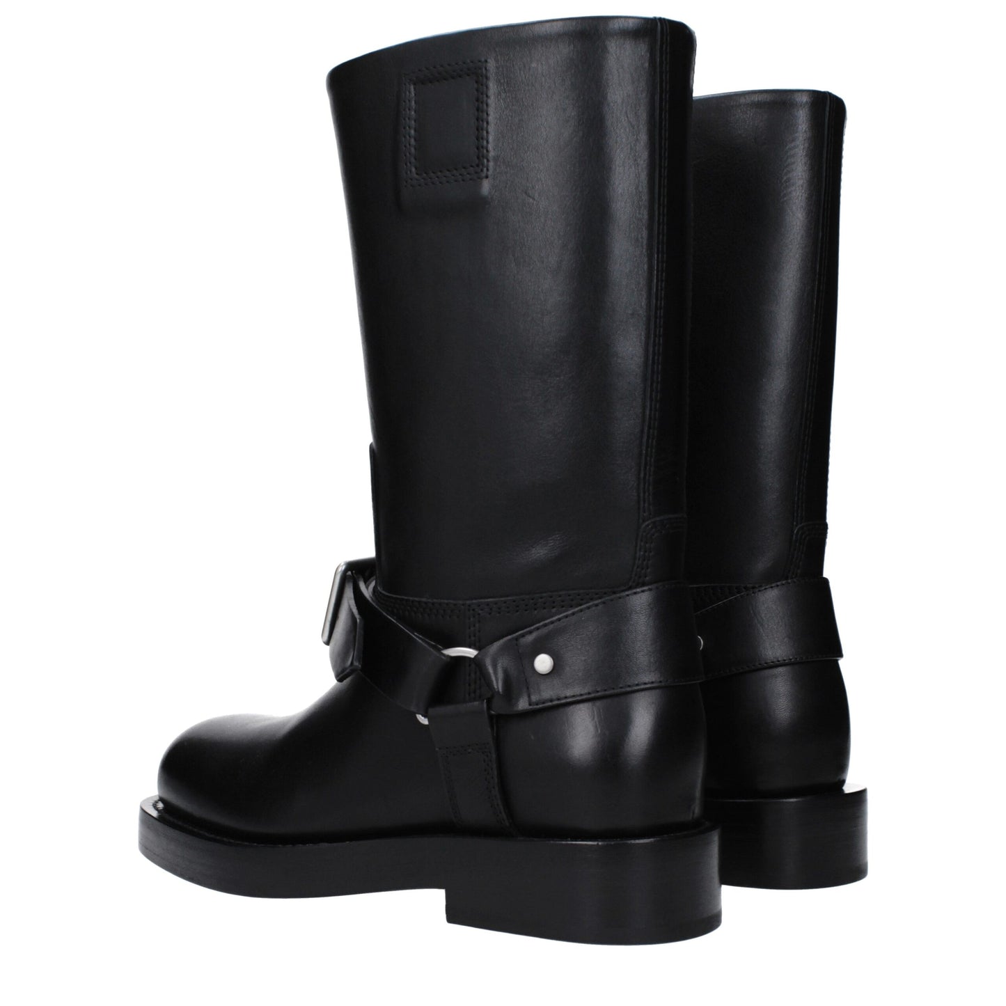 Stivali in pelle nera Burberry