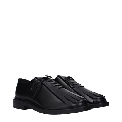 Oxford e derby in pelle nera Max Mara