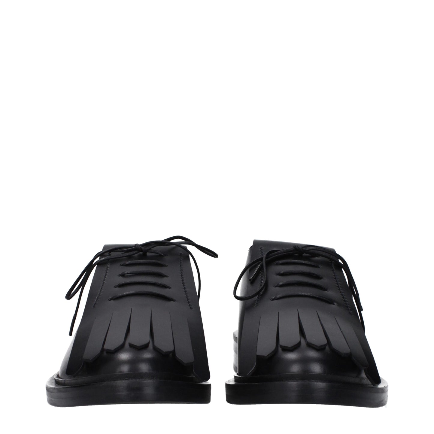Oxford e derby in pelle nera Max Mara