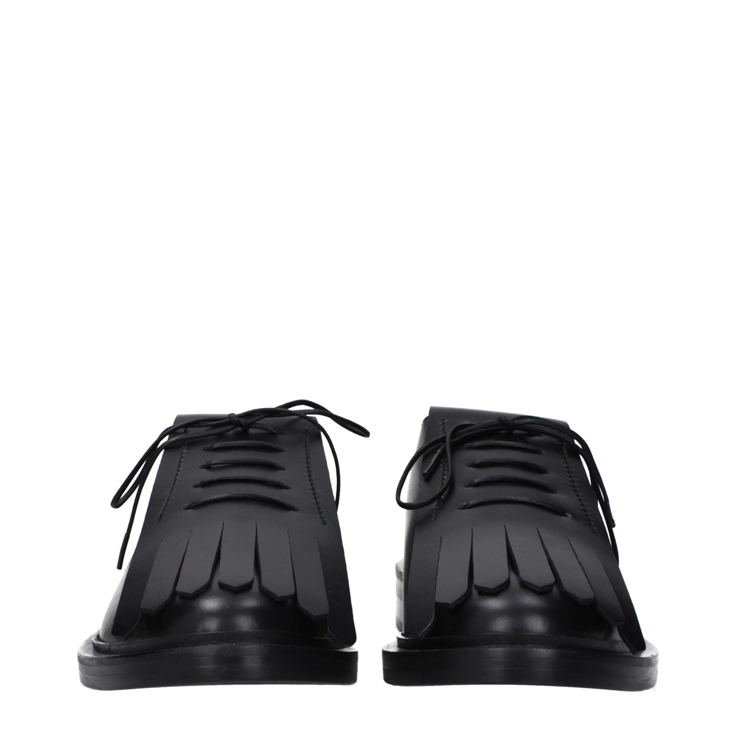 Chaussures Oxford et derbies en cuir noir Max Mara