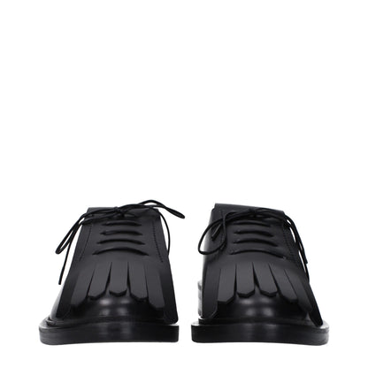 Oxford e derby in pelle nera Max Mara