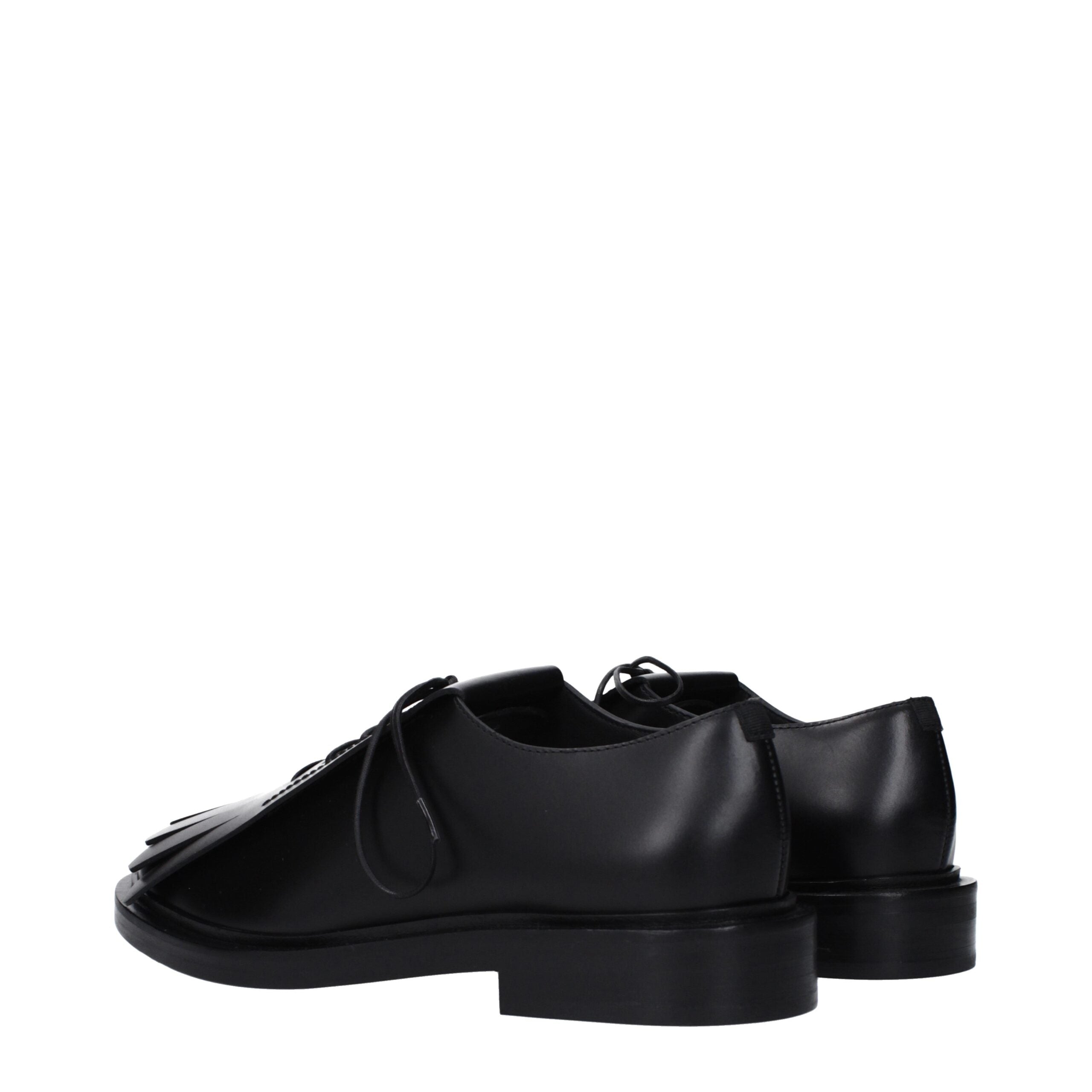 Chaussures Oxford et derbies en cuir noir Max Mara