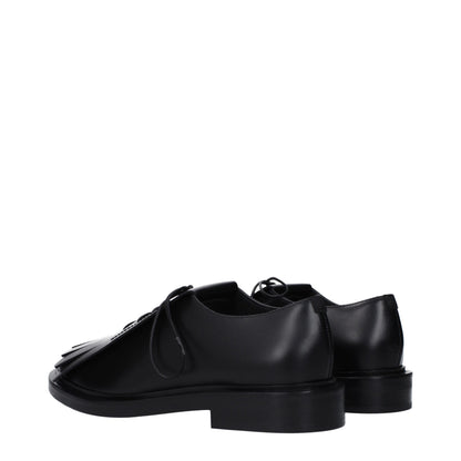 Oxford e derby in pelle nera Max Mara